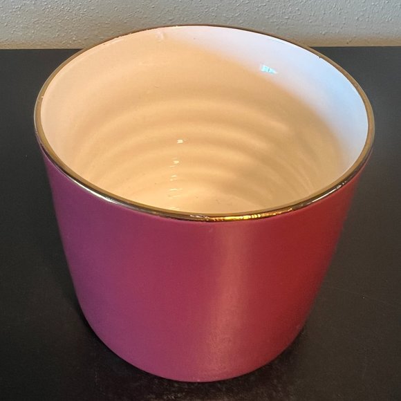 Opalhouse Letter "S" Monogram Initial Stoneware Mug Rich Maroon w/ Metallic Gold - Picture 5 of 7